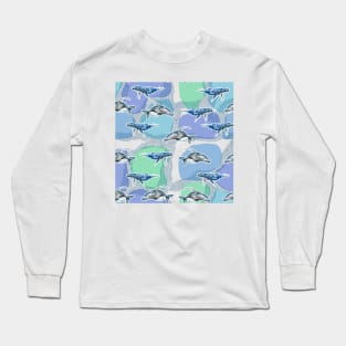 blue whales Long Sleeve T-Shirt